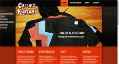 Desktop Screenshot of callieskustoms.com